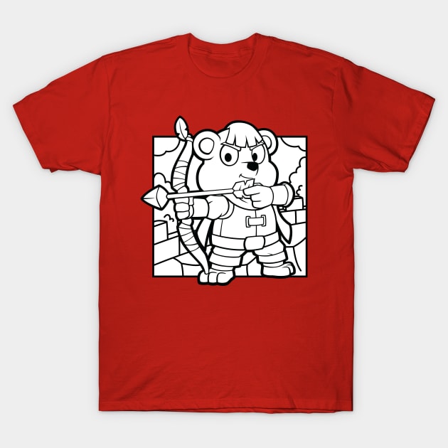 Cub Polar Bear The Archer T-Shirt by Xar623